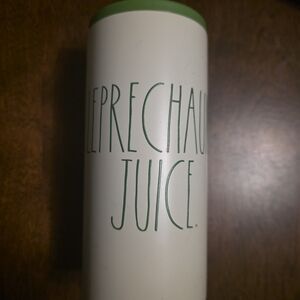 Rae Dunn Green and White Leprechaun Juice Tumbler